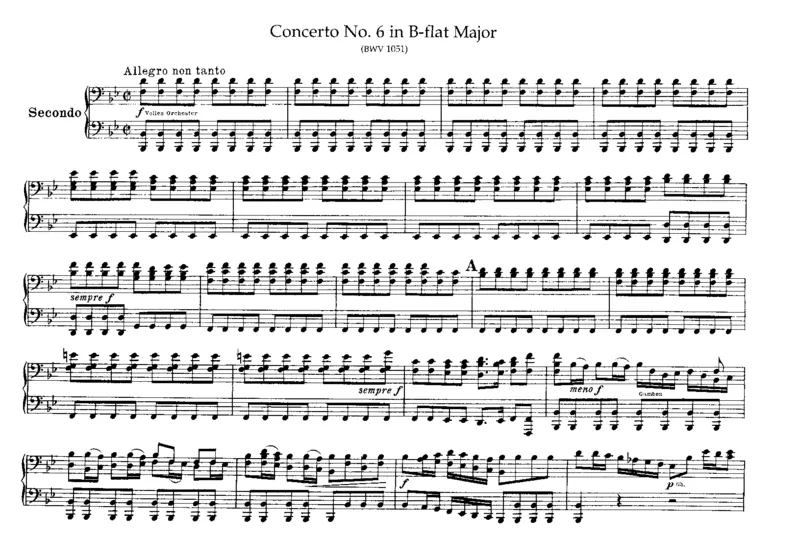 6BrandenburgConcertosfor4Hands_一万首著名钢琴曲谱哈农贝多芬合集视频教学电子版高清无水印可打印_1古典钢琴知名音乐家谱_巴赫钢琴谱全集