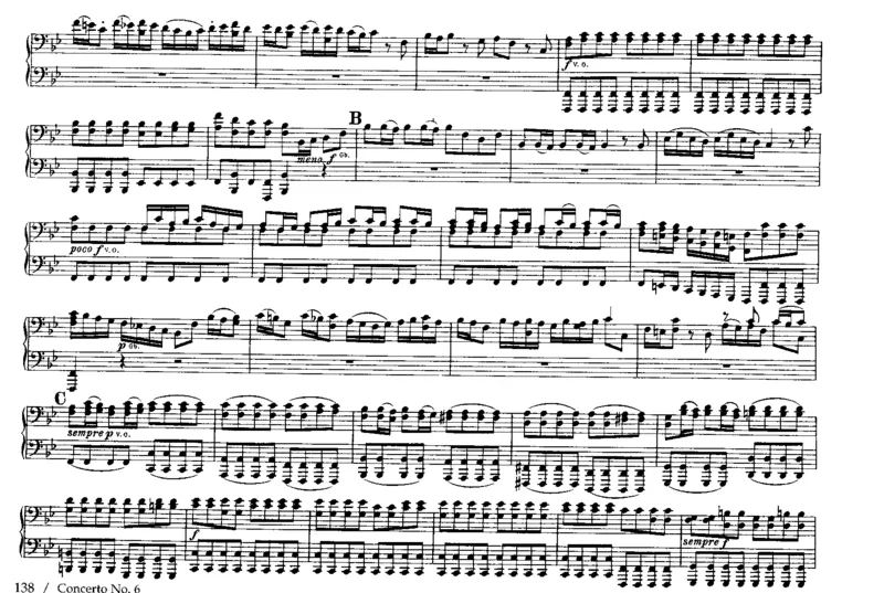 6BrandenburgConcertosfor4Hands_一万首著名钢琴曲谱哈农贝多芬合集视频教学电子版高清无水印可打印_1古典钢琴知名音乐家谱_巴赫钢琴谱全集