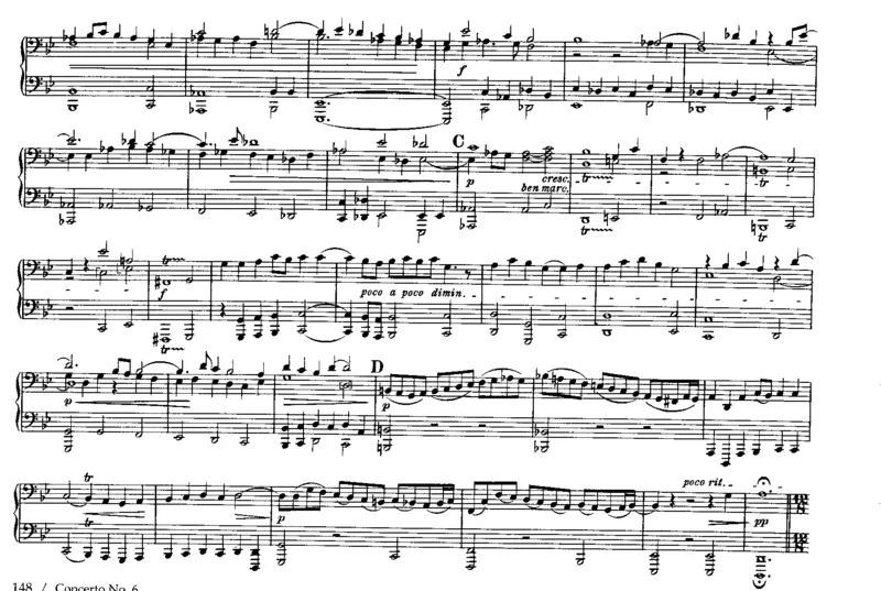 6BrandenburgConcertosfor4Hands_一万首著名钢琴曲谱哈农贝多芬合集视频教学电子版高清无水印可打印_1古典钢琴知名音乐家谱_巴赫钢琴谱全集