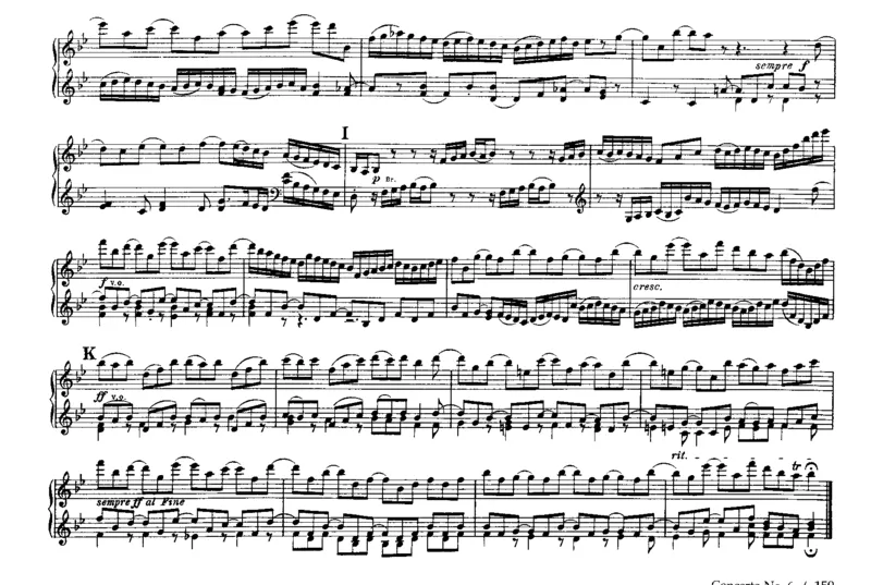 6BrandenburgConcertosfor4Hands_一万首著名钢琴曲谱哈农贝多芬合集视频教学电子版高清无水印可打印_1古典钢琴知名音乐家谱_巴赫钢琴谱全集