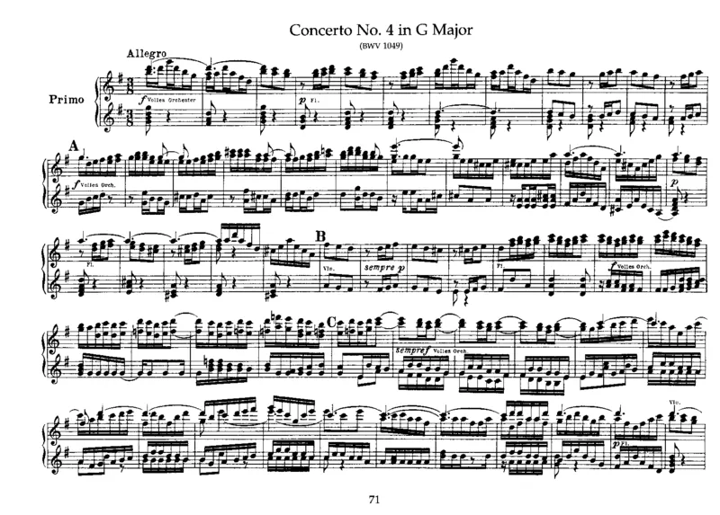 6BrandenburgConcertosfor4Hands_一万首著名钢琴曲谱哈农贝多芬合集视频教学电子版高清无水印可打印_1古典钢琴知名音乐家谱_巴赫钢琴谱全集