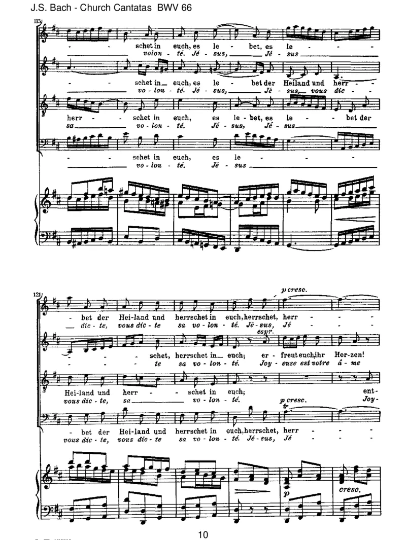 BWV66Erfreuteuch,ihrHerzen_一万首著名钢琴曲谱哈农贝多芬合集视频教学电子版高清无水印可打印_1古典钢琴知名音乐家谱_巴赫钢琴谱全集_J.S巴赫作品全集_JohannSebastianBach(1685-1750)巴赫