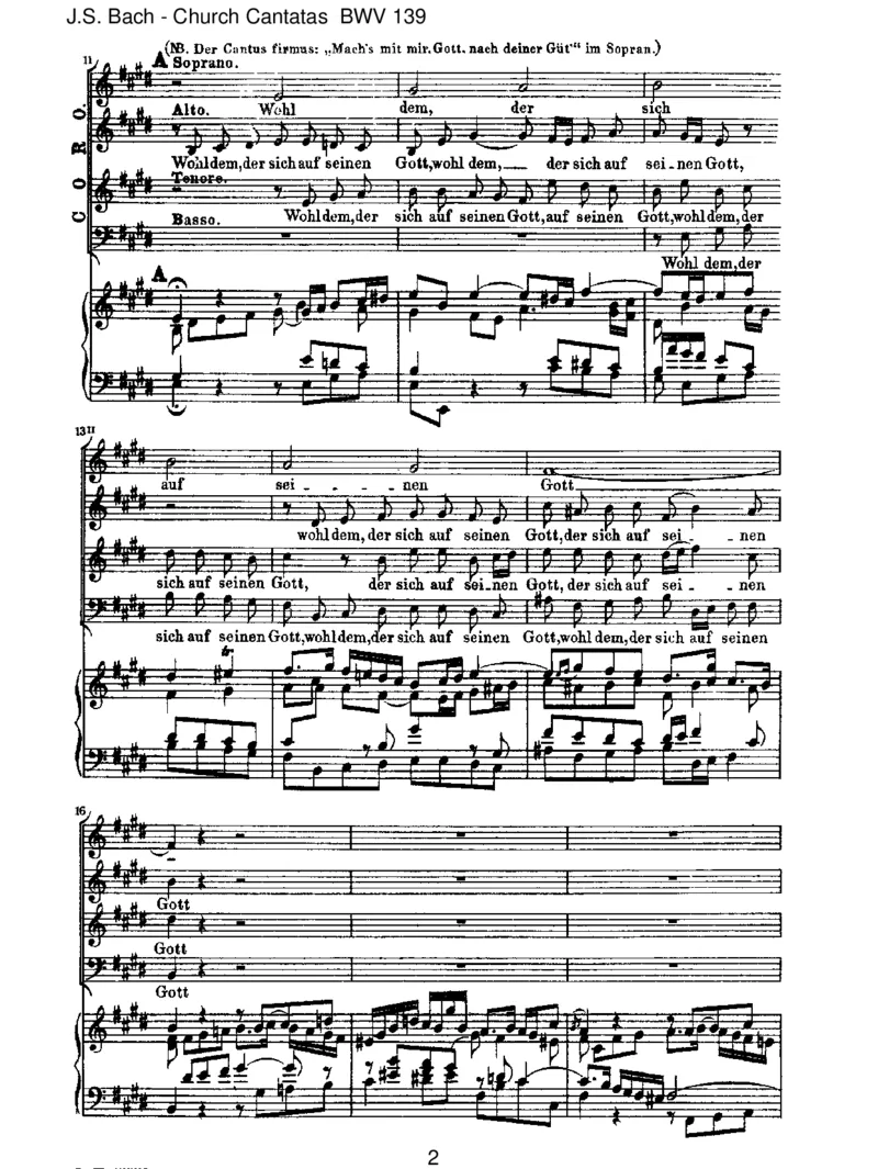 BWV139Wohldem,dersichaufseinenGott_一万首著名钢琴曲谱哈农贝多芬合集视频教学电子版高清无水印可打印_1古典钢琴知名音乐家谱_巴赫钢琴谱全集_J.S巴赫作品全集