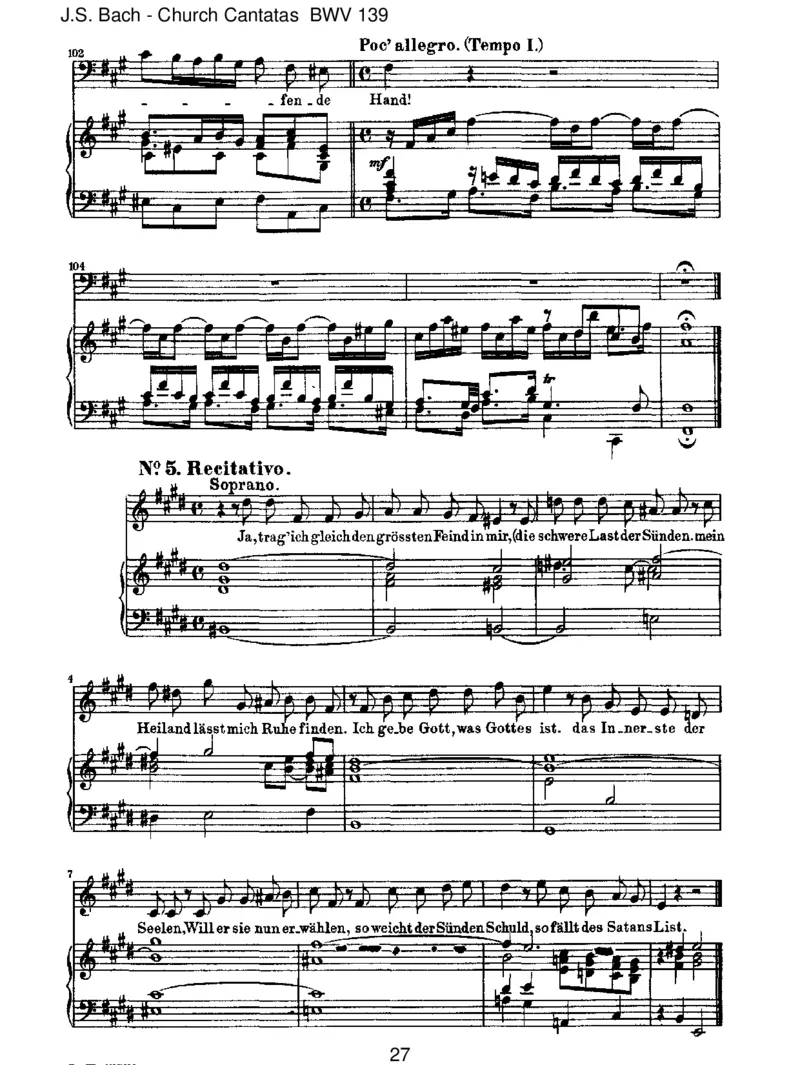 BWV139Wohldem,dersichaufseinenGott_一万首著名钢琴曲谱哈农贝多芬合集视频教学电子版高清无水印可打印_1古典钢琴知名音乐家谱_巴赫钢琴谱全集_J.S巴赫作品全集