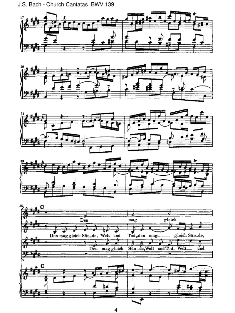 BWV139Wohldem,dersichaufseinenGott_一万首著名钢琴曲谱哈农贝多芬合集视频教学电子版高清无水印可打印_1古典钢琴知名音乐家谱_巴赫钢琴谱全集_J.S巴赫作品全集