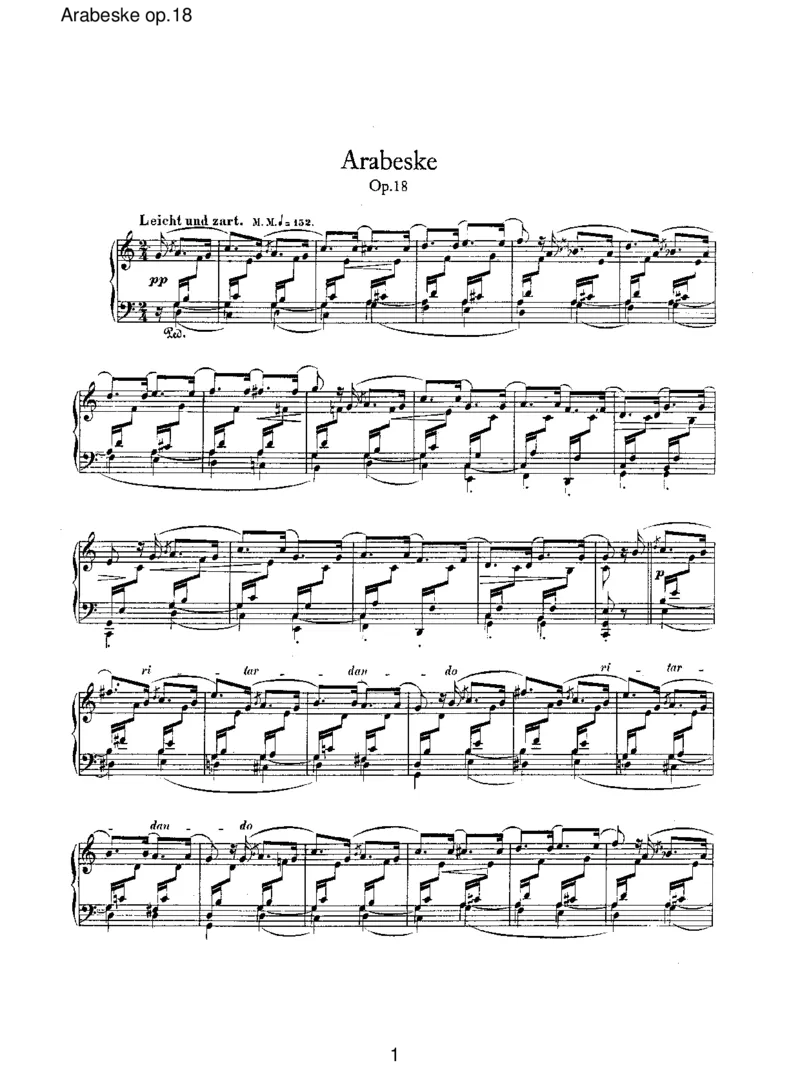 Arabeskeop.18_一万首著名钢琴曲谱哈农贝多芬合集视频教学电子版高清无水印可打印_1古典钢琴知名音乐家谱_舒曼钢琴谱全集_RobertSchumann罗伯特&middot;舒曼(1810-1856)