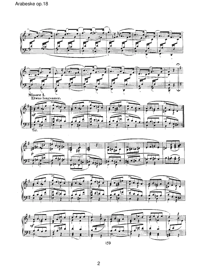Arabeskeop.18_一万首著名钢琴曲谱哈农贝多芬合集视频教学电子版高清无水印可打印_1古典钢琴知名音乐家谱_舒曼钢琴谱全集_RobertSchumann罗伯特&middot;舒曼(1810-1856)