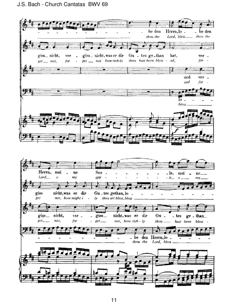 BWV69LobedenHerrn,meineSeele_一万首著名钢琴曲谱哈农贝多芬合集视频教学电子版高清无水印可打印_1古典钢琴知名音乐家谱_巴赫钢琴谱全集_J.S巴赫作品全集_JohannSebastianBach(1685-1750)巴赫