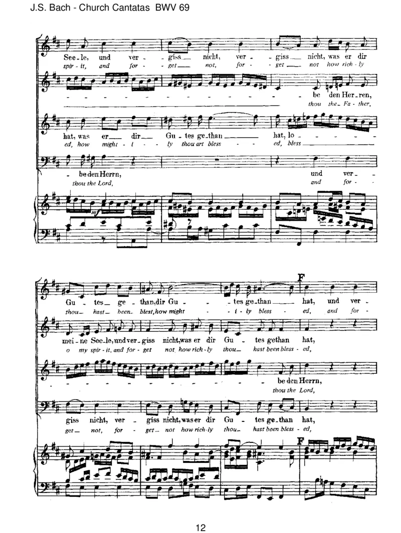 BWV69LobedenHerrn,meineSeele_一万首著名钢琴曲谱哈农贝多芬合集视频教学电子版高清无水印可打印_1古典钢琴知名音乐家谱_巴赫钢琴谱全集_J.S巴赫作品全集_JohannSebastianBach(1685-1750)巴赫