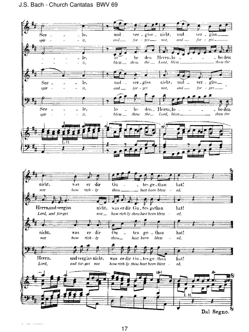 BWV69LobedenHerrn,meineSeele_一万首著名钢琴曲谱哈农贝多芬合集视频教学电子版高清无水印可打印_1古典钢琴知名音乐家谱_巴赫钢琴谱全集_J.S巴赫作品全集_JohannSebastianBach(1685-1750)巴赫