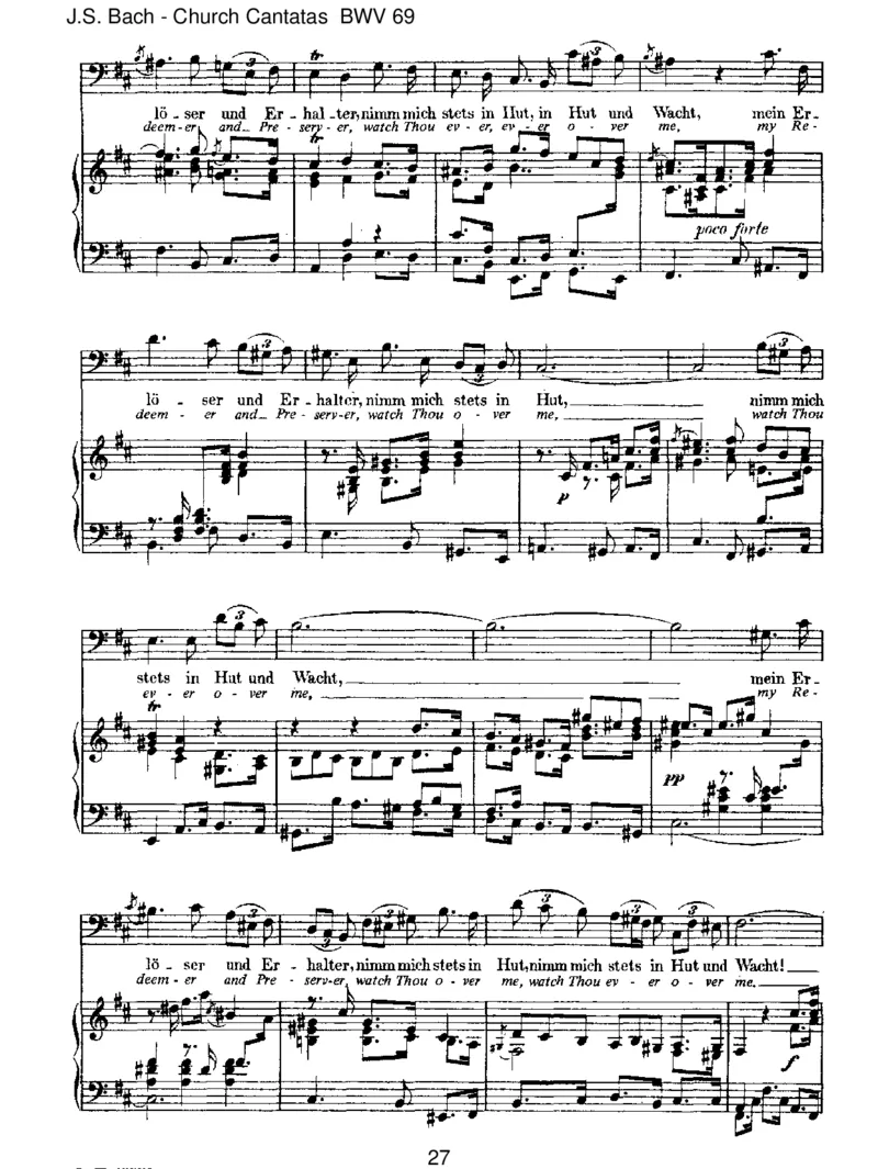 BWV69LobedenHerrn,meineSeele_一万首著名钢琴曲谱哈农贝多芬合集视频教学电子版高清无水印可打印_1古典钢琴知名音乐家谱_巴赫钢琴谱全集_J.S巴赫作品全集_JohannSebastianBach(1685-1750)巴赫