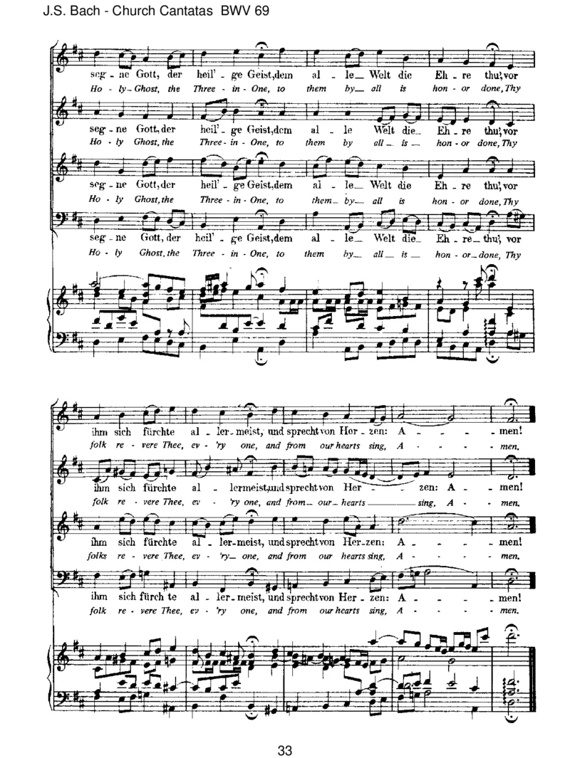 BWV69LobedenHerrn,meineSeele_一万首著名钢琴曲谱哈农贝多芬合集视频教学电子版高清无水印可打印_1古典钢琴知名音乐家谱_巴赫钢琴谱全集_J.S巴赫作品全集_JohannSebastianBach(1685-1750)巴赫
