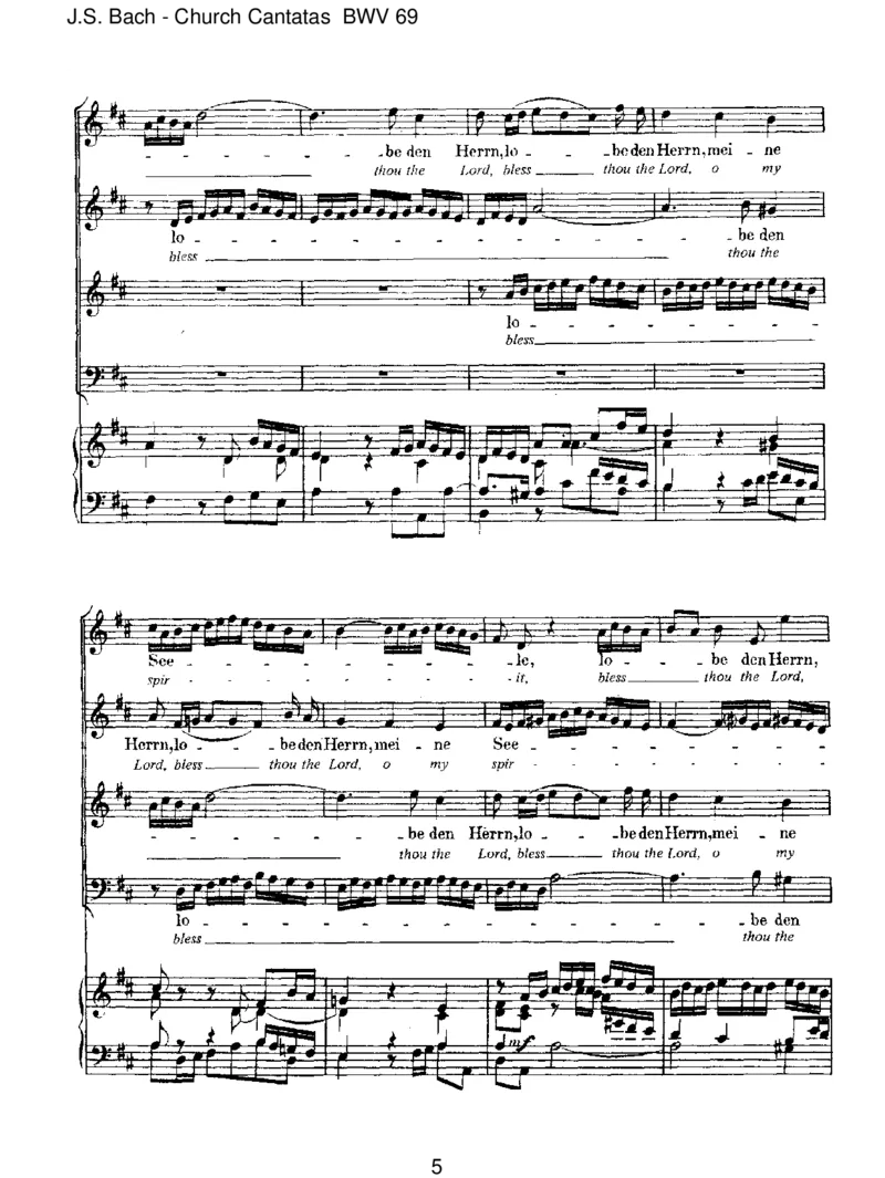 BWV69LobedenHerrn,meineSeele_一万首著名钢琴曲谱哈农贝多芬合集视频教学电子版高清无水印可打印_1古典钢琴知名音乐家谱_巴赫钢琴谱全集_J.S巴赫作品全集_JohannSebastianBach(1685-1750)巴赫