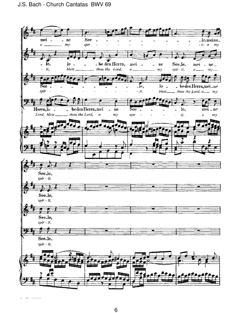 BWV69LobedenHerrn,meineSeele_一万首著名钢琴曲谱哈农贝多芬合集视频教学电子版高清无水印可打印_1古典钢琴知名音乐家谱_巴赫钢琴谱全集_J.S巴赫作品全集_JohannSebastianBach(1685-1750)巴赫