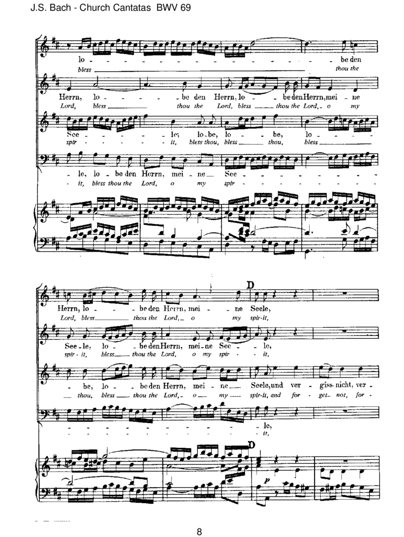 BWV69LobedenHerrn,meineSeele_一万首著名钢琴曲谱哈农贝多芬合集视频教学电子版高清无水印可打印_1古典钢琴知名音乐家谱_巴赫钢琴谱全集_J.S巴赫作品全集_JohannSebastianBach(1685-1750)巴赫