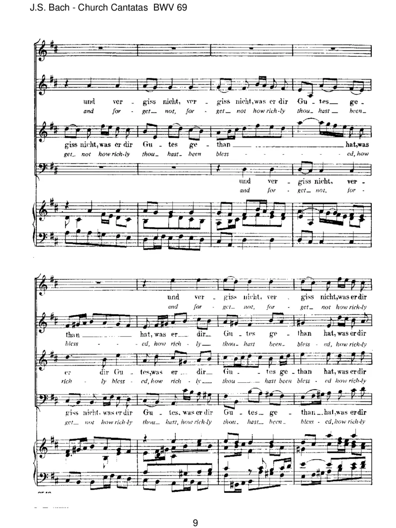 BWV69LobedenHerrn,meineSeele_一万首著名钢琴曲谱哈农贝多芬合集视频教学电子版高清无水印可打印_1古典钢琴知名音乐家谱_巴赫钢琴谱全集_J.S巴赫作品全集_JohannSebastianBach(1685-1750)巴赫