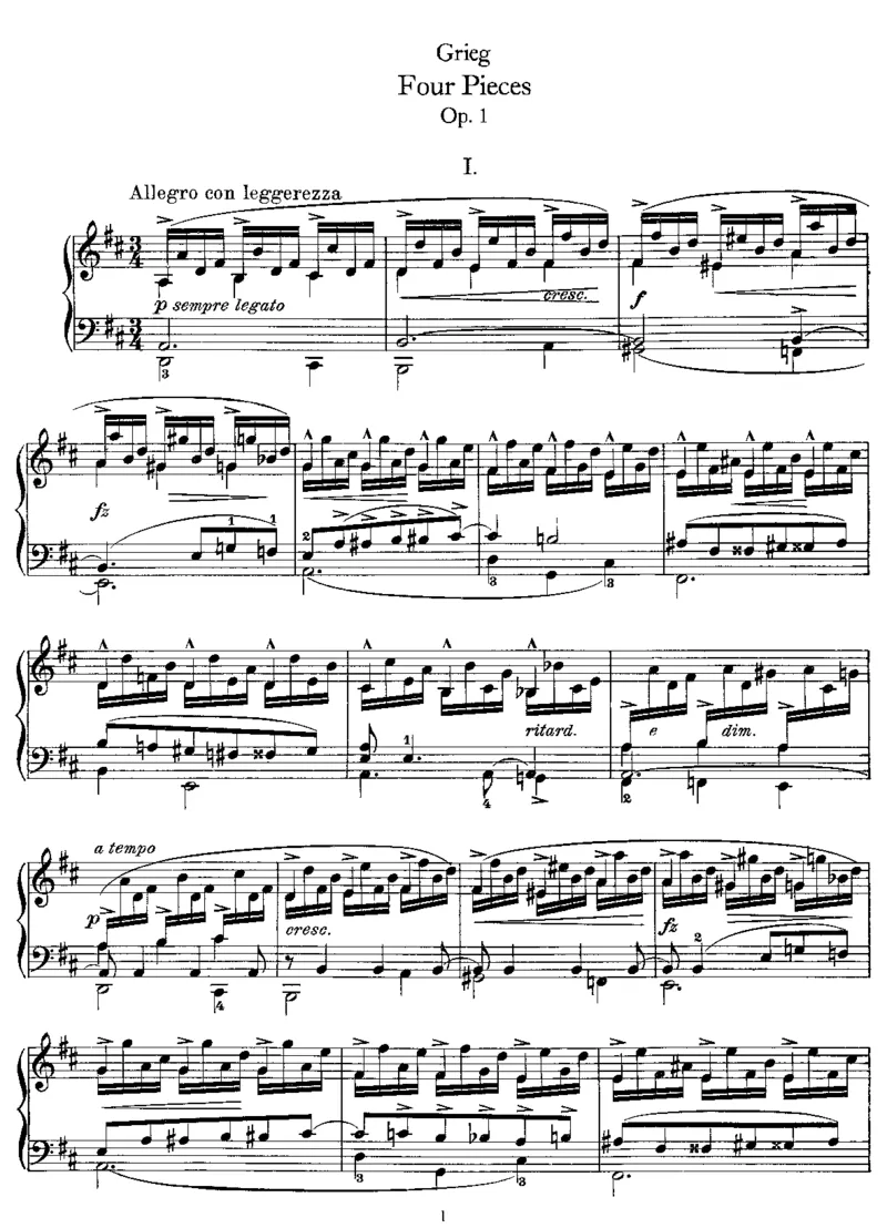 4Pieces,Op1_一万首著名钢琴曲谱哈农贝多芬合集视频教学电子版高清无水印可打印_1古典钢琴知名音乐家谱_格里格钢琴谱全集_其他