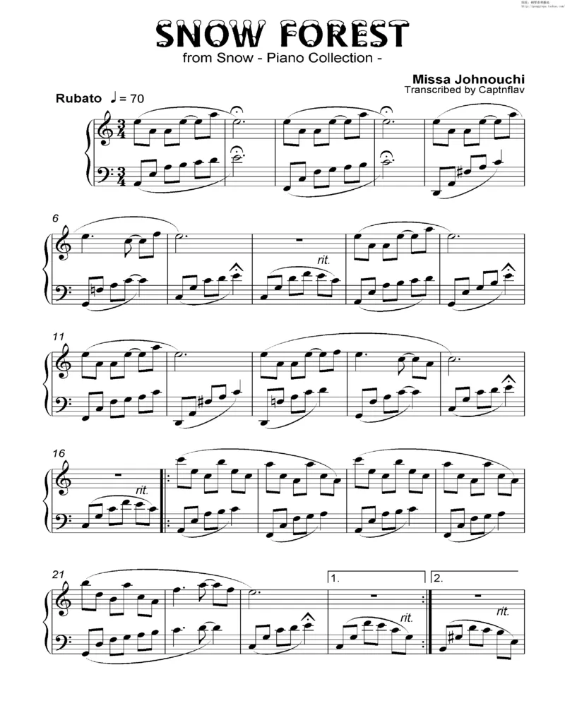 35、细雪-城之内-美莎专辑1-4（208页，共52首）_一万首著名钢琴曲谱哈农贝多芬合集视频教学电子版高清无水印可打印_3流行音乐谱_流行钢琴谱合集形式_高清PDF无水印