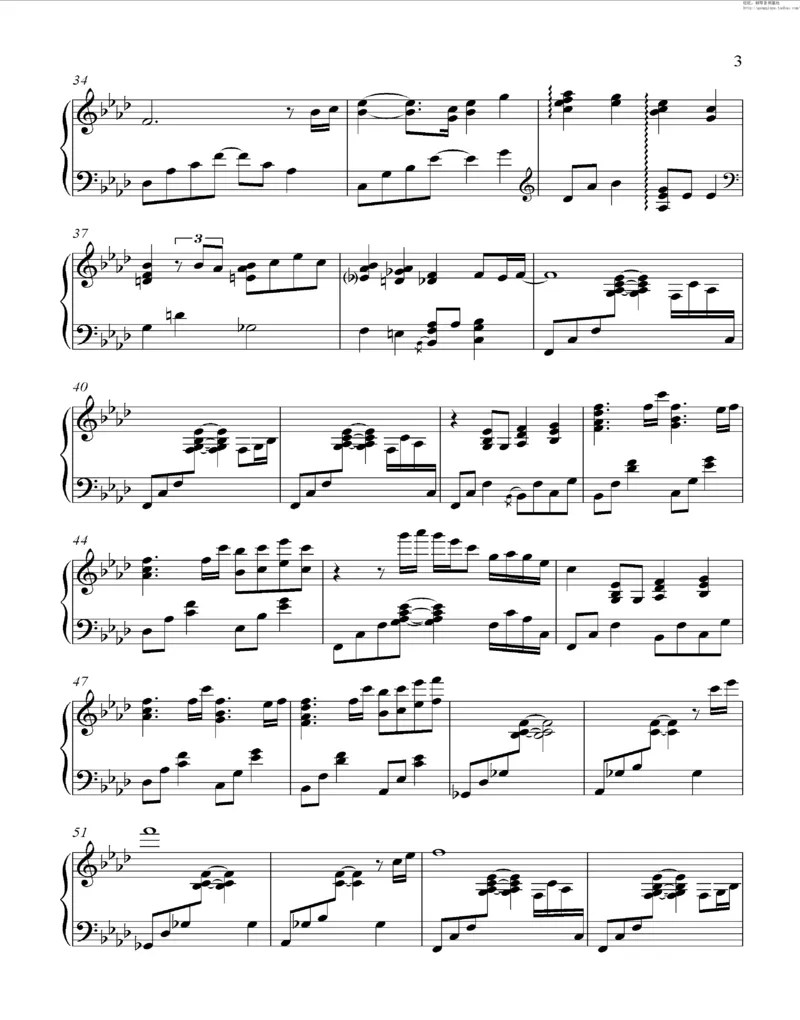 35、细雪-城之内-美莎专辑1-4（208页，共52首）_一万首著名钢琴曲谱哈农贝多芬合集视频教学电子版高清无水印可打印_3流行音乐谱_流行钢琴谱合集形式_高清PDF无水印