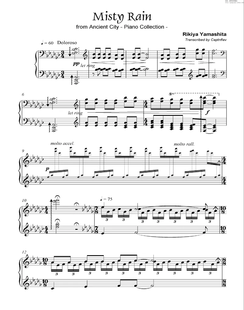 35、细雪-城之内-美莎专辑1-4（208页，共52首）_一万首著名钢琴曲谱哈农贝多芬合集视频教学电子版高清无水印可打印_3流行音乐谱_流行钢琴谱合集形式_高清PDF无水印