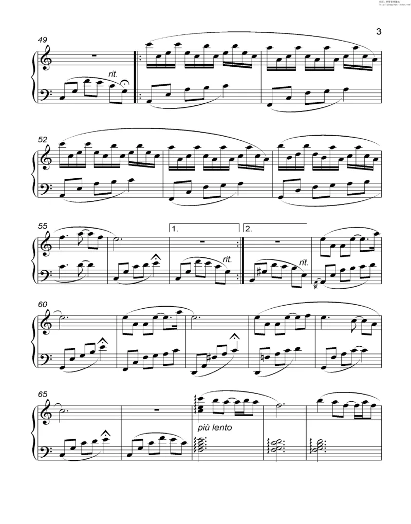 35、细雪-城之内-美莎专辑1-4（208页，共52首）_一万首著名钢琴曲谱哈农贝多芬合集视频教学电子版高清无水印可打印_3流行音乐谱_流行钢琴谱合集形式_高清PDF无水印