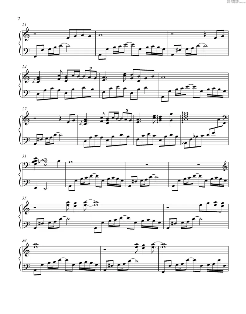 35、细雪-城之内-美莎专辑1-4（208页，共52首）_一万首著名钢琴曲谱哈农贝多芬合集视频教学电子版高清无水印可打印_3流行音乐谱_流行钢琴谱合集形式_高清PDF无水印