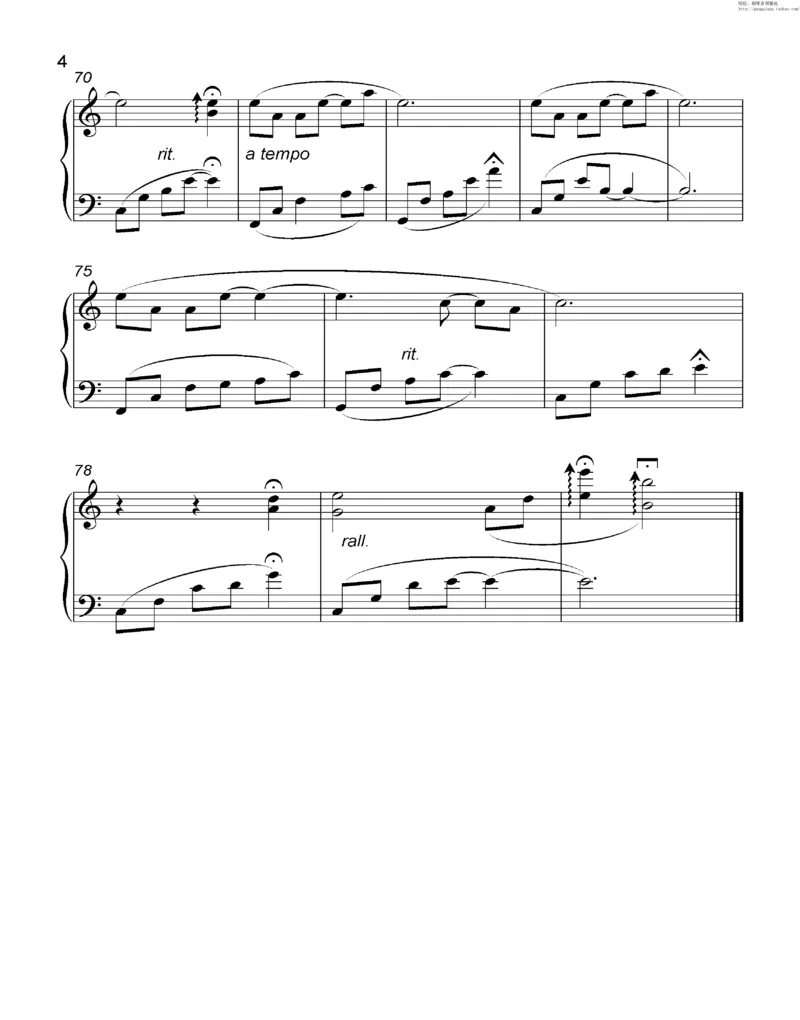 35、细雪-城之内-美莎专辑1-4（208页，共52首）_一万首著名钢琴曲谱哈农贝多芬合集视频教学电子版高清无水印可打印_3流行音乐谱_流行钢琴谱合集形式_高清PDF无水印
