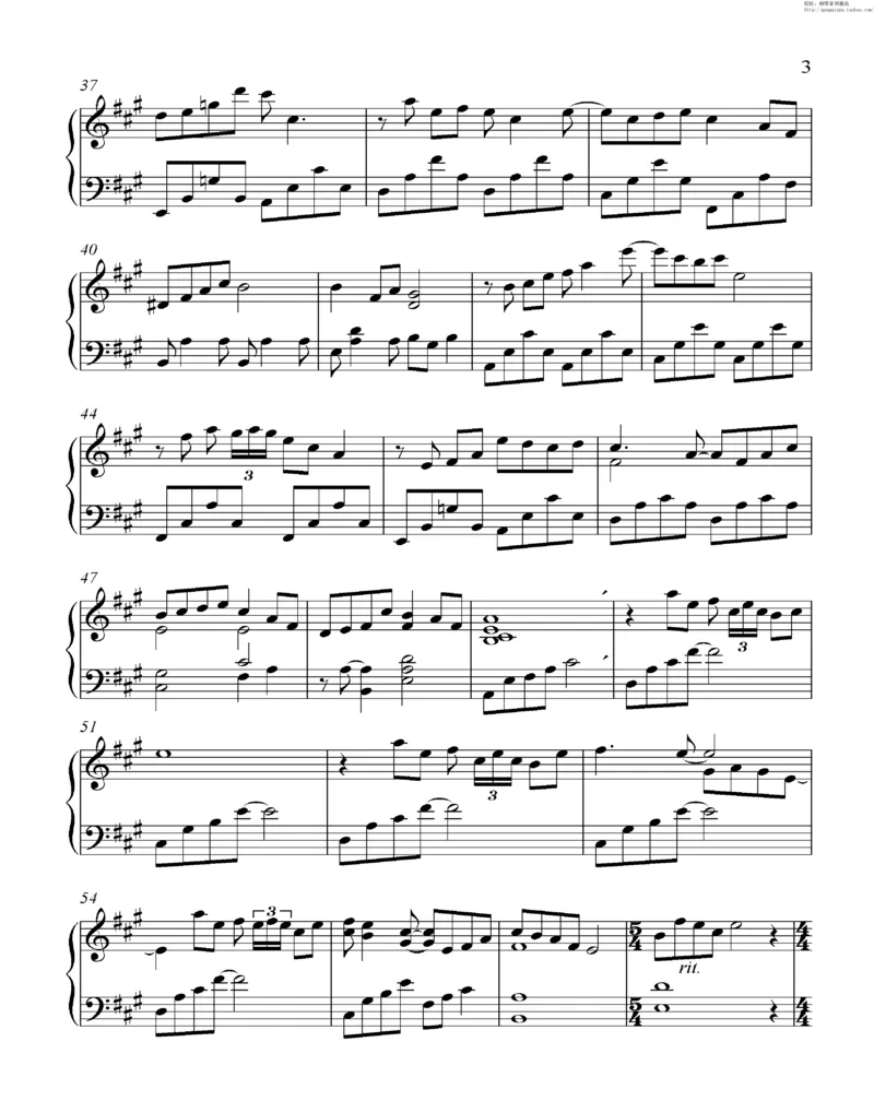 35、细雪-城之内-美莎专辑1-4（208页，共52首）_一万首著名钢琴曲谱哈农贝多芬合集视频教学电子版高清无水印可打印_3流行音乐谱_流行钢琴谱合集形式_高清PDF无水印