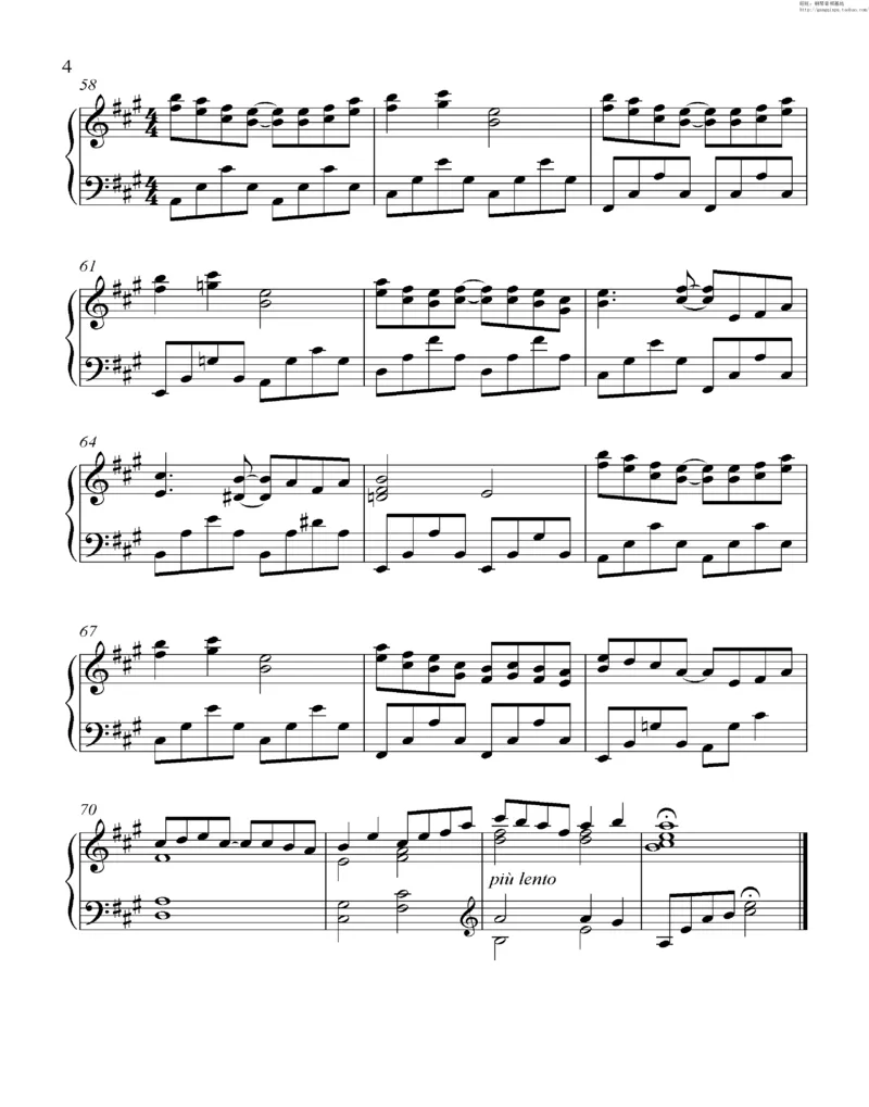 35、细雪-城之内-美莎专辑1-4（208页，共52首）_一万首著名钢琴曲谱哈农贝多芬合集视频教学电子版高清无水印可打印_3流行音乐谱_流行钢琴谱合集形式_高清PDF无水印