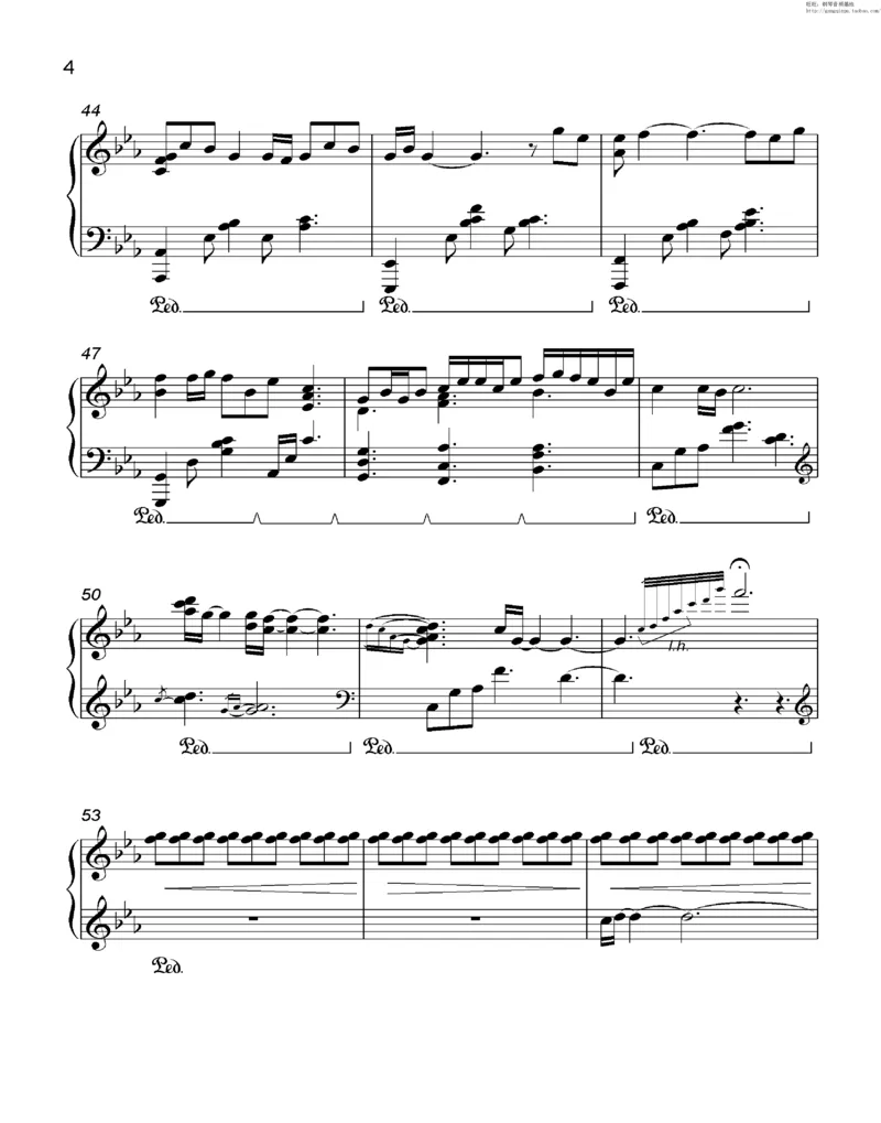 35、细雪-城之内-美莎专辑1-4（208页，共52首）_一万首著名钢琴曲谱哈农贝多芬合集视频教学电子版高清无水印可打印_3流行音乐谱_流行钢琴谱合集形式_高清PDF无水印