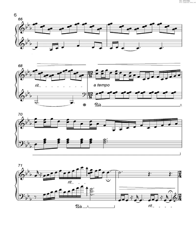 35、细雪-城之内-美莎专辑1-4（208页，共52首）_一万首著名钢琴曲谱哈农贝多芬合集视频教学电子版高清无水印可打印_3流行音乐谱_流行钢琴谱合集形式_高清PDF无水印