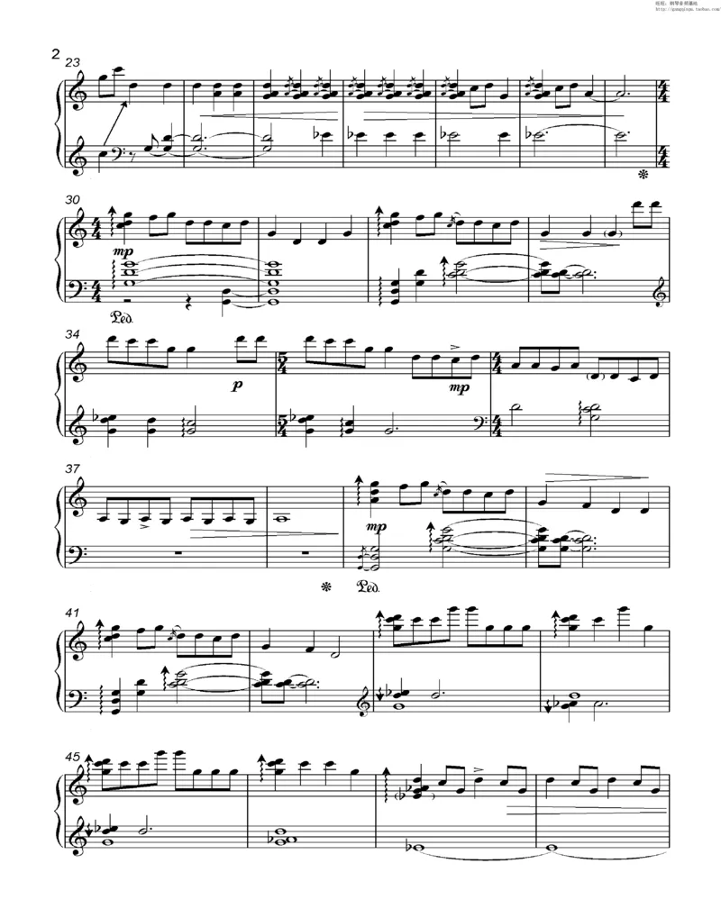35、细雪-城之内-美莎专辑1-4（208页，共52首）_一万首著名钢琴曲谱哈农贝多芬合集视频教学电子版高清无水印可打印_3流行音乐谱_流行钢琴谱合集形式_高清PDF无水印