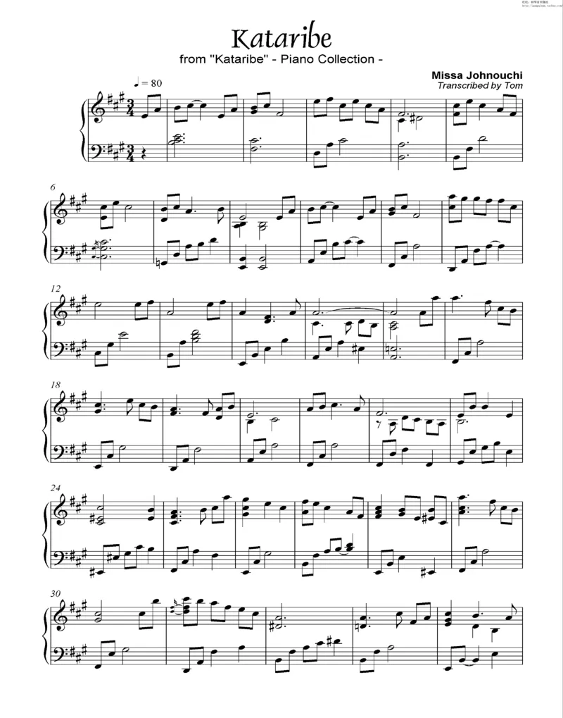 35、细雪-城之内-美莎专辑1-4（208页，共52首）_一万首著名钢琴曲谱哈农贝多芬合集视频教学电子版高清无水印可打印_3流行音乐谱_流行钢琴谱合集形式_高清PDF无水印