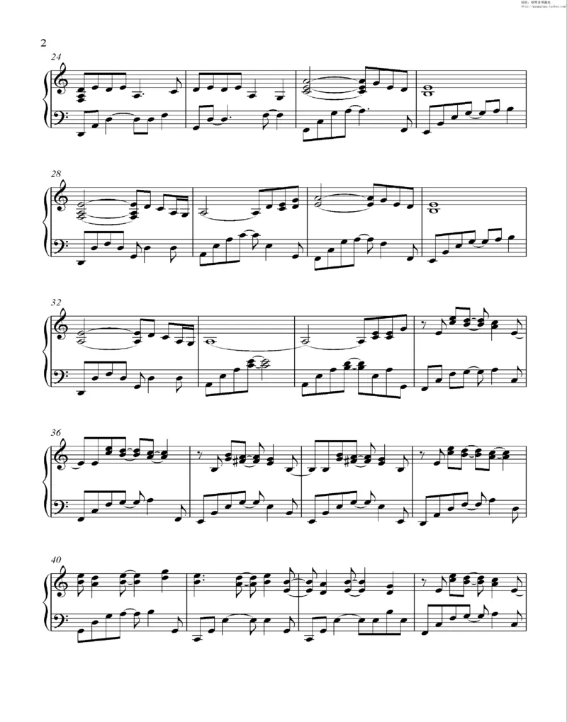 35、细雪-城之内-美莎专辑1-4（208页，共52首）_一万首著名钢琴曲谱哈农贝多芬合集视频教学电子版高清无水印可打印_3流行音乐谱_流行钢琴谱合集形式_高清PDF无水印