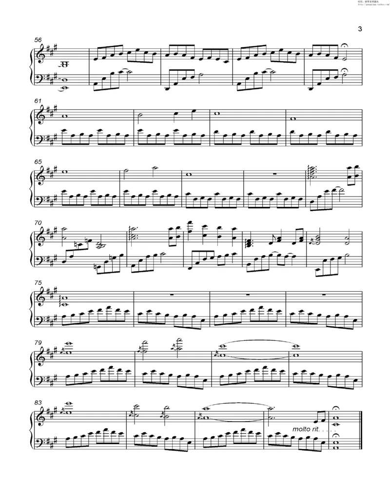 35、细雪-城之内-美莎专辑1-4（208页，共52首）_一万首著名钢琴曲谱哈农贝多芬合集视频教学电子版高清无水印可打印_3流行音乐谱_流行钢琴谱合集形式_高清PDF无水印