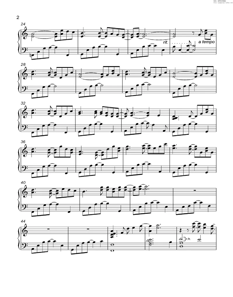 35、细雪-城之内-美莎专辑1-4（208页，共52首）_一万首著名钢琴曲谱哈农贝多芬合集视频教学电子版高清无水印可打印_3流行音乐谱_流行钢琴谱合集形式_高清PDF无水印