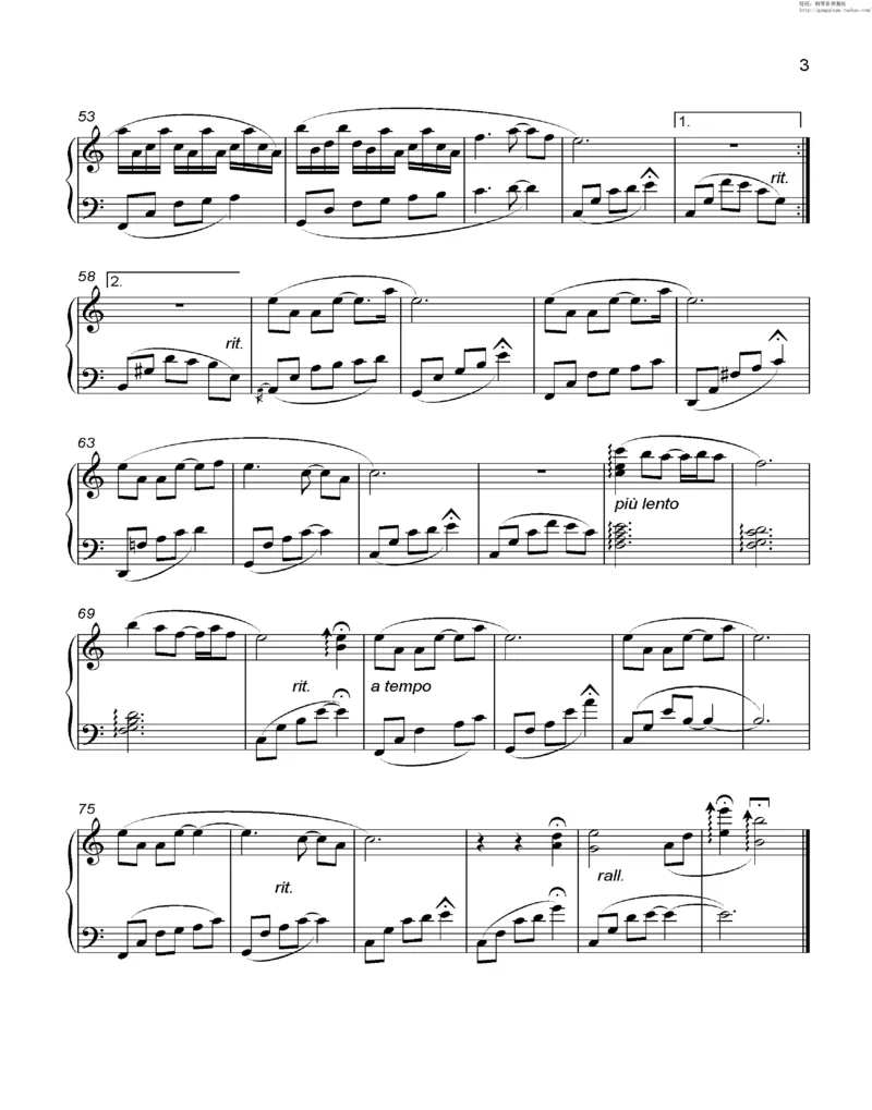 35、细雪-城之内-美莎专辑1-4（208页，共52首）_一万首著名钢琴曲谱哈农贝多芬合集视频教学电子版高清无水印可打印_3流行音乐谱_流行钢琴谱合集形式_高清PDF无水印