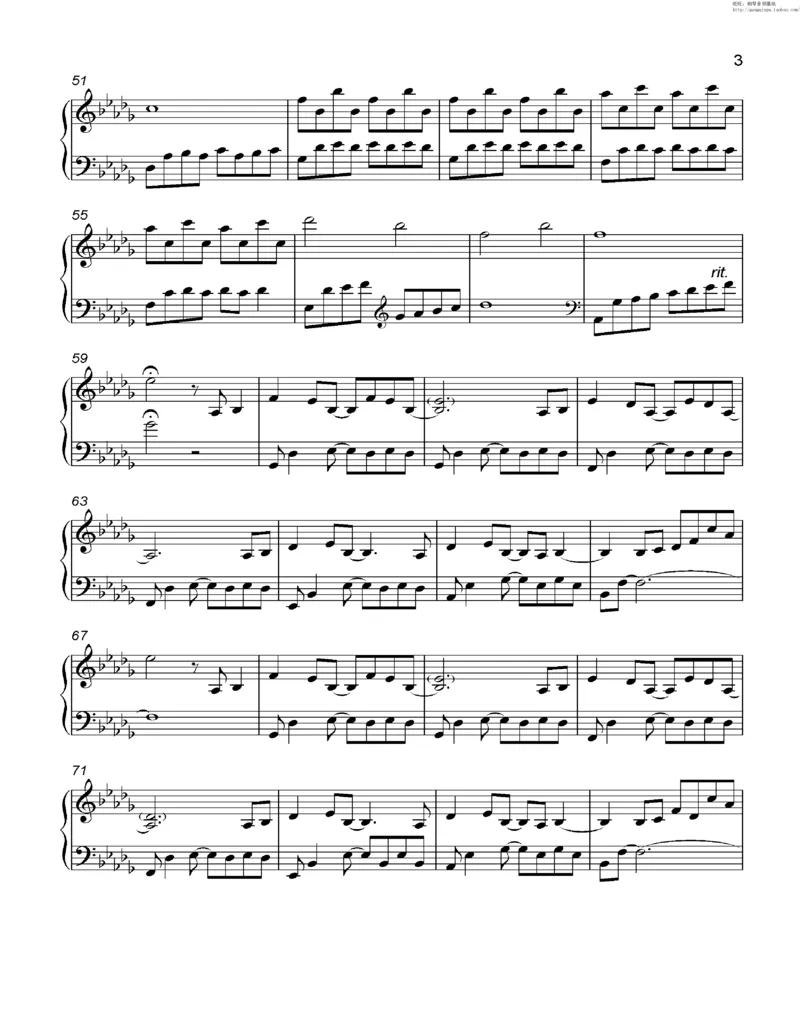 35、细雪-城之内-美莎专辑1-4（208页，共52首）_一万首著名钢琴曲谱哈农贝多芬合集视频教学电子版高清无水印可打印_3流行音乐谱_流行钢琴谱合集形式_高清PDF无水印