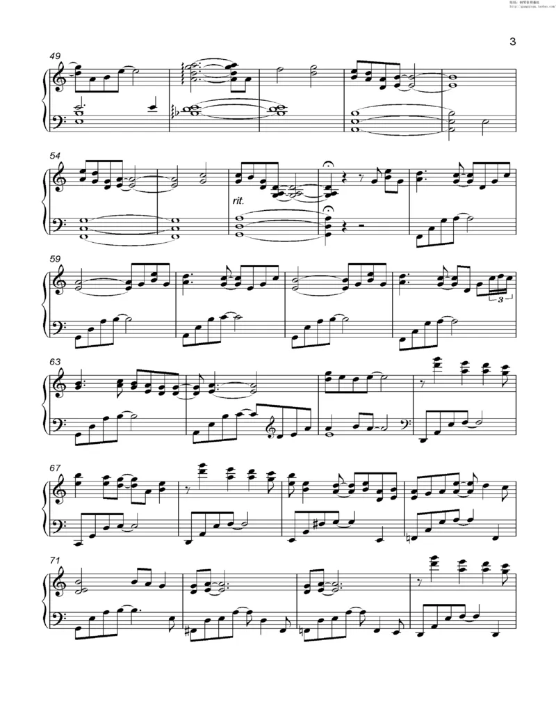 35、细雪-城之内-美莎专辑1-4（208页，共52首）_一万首著名钢琴曲谱哈农贝多芬合集视频教学电子版高清无水印可打印_3流行音乐谱_流行钢琴谱合集形式_高清PDF无水印