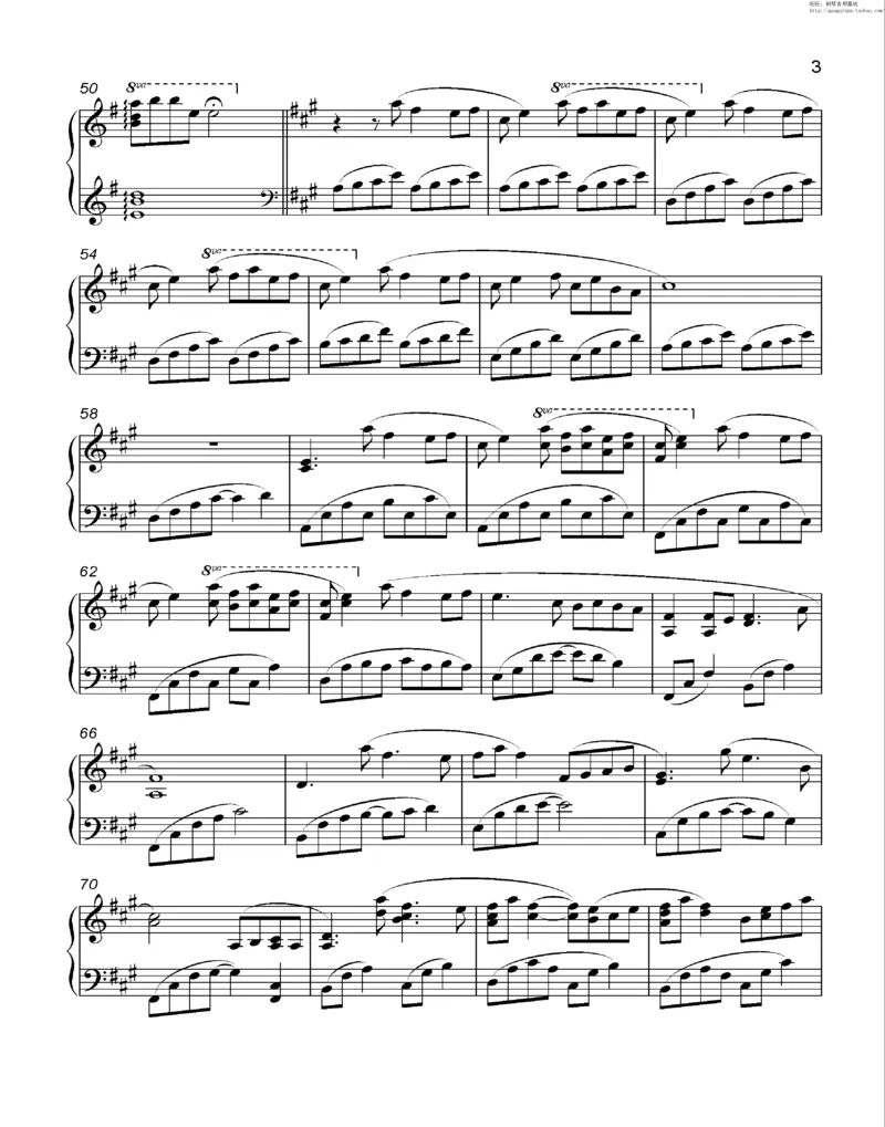 35、细雪-城之内-美莎专辑1-4（208页，共52首）_一万首著名钢琴曲谱哈农贝多芬合集视频教学电子版高清无水印可打印_3流行音乐谱_流行钢琴谱合集形式_高清PDF无水印