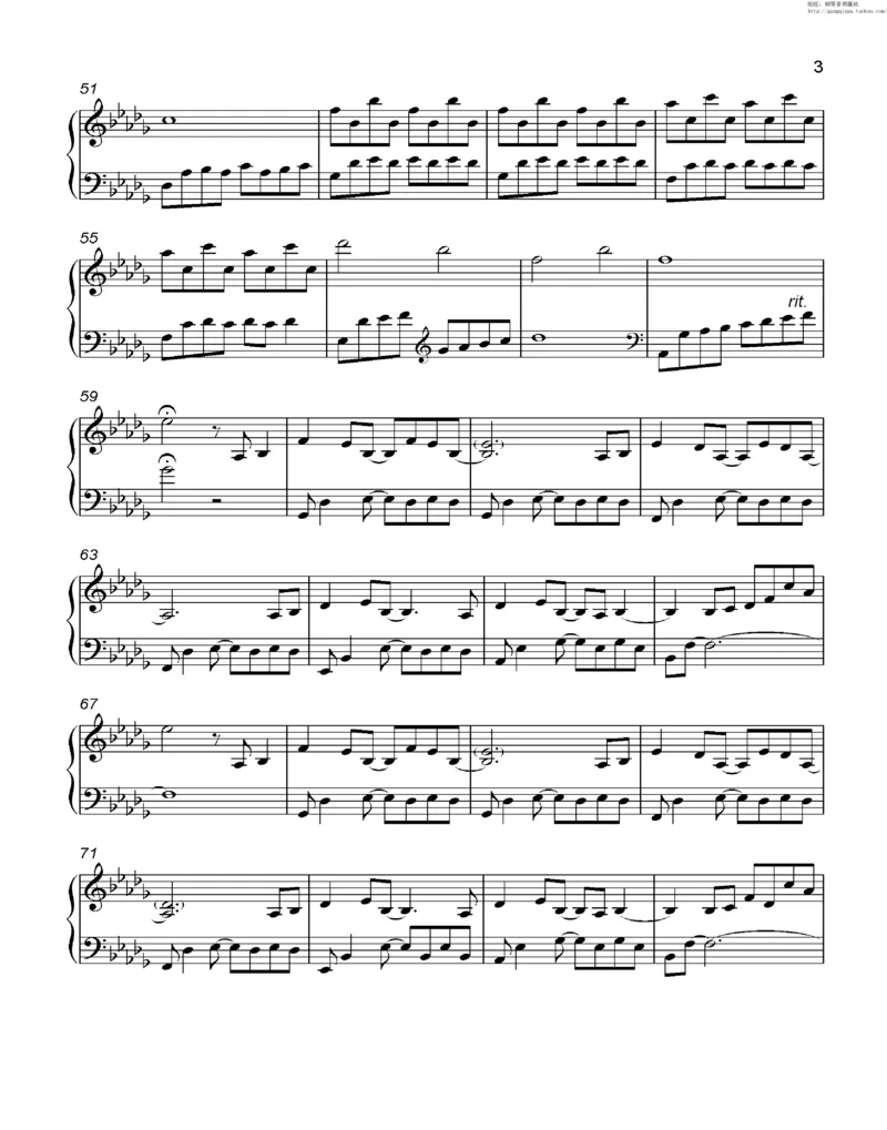 35、细雪-城之内-美莎专辑1-4（208页，共52首）_一万首著名钢琴曲谱哈农贝多芬合集视频教学电子版高清无水印可打印_3流行音乐谱_流行钢琴谱合集形式_高清PDF无水印