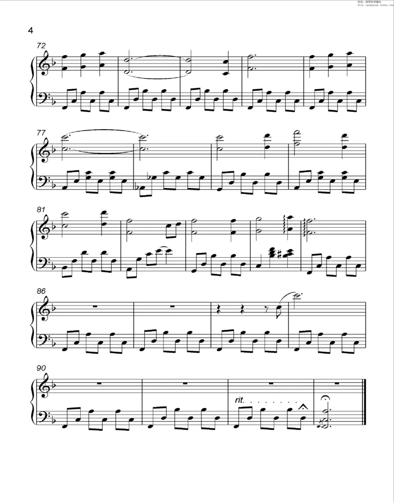35、细雪-城之内-美莎专辑1-4（208页，共52首）_一万首著名钢琴曲谱哈农贝多芬合集视频教学电子版高清无水印可打印_3流行音乐谱_流行钢琴谱合集形式_高清PDF无水印