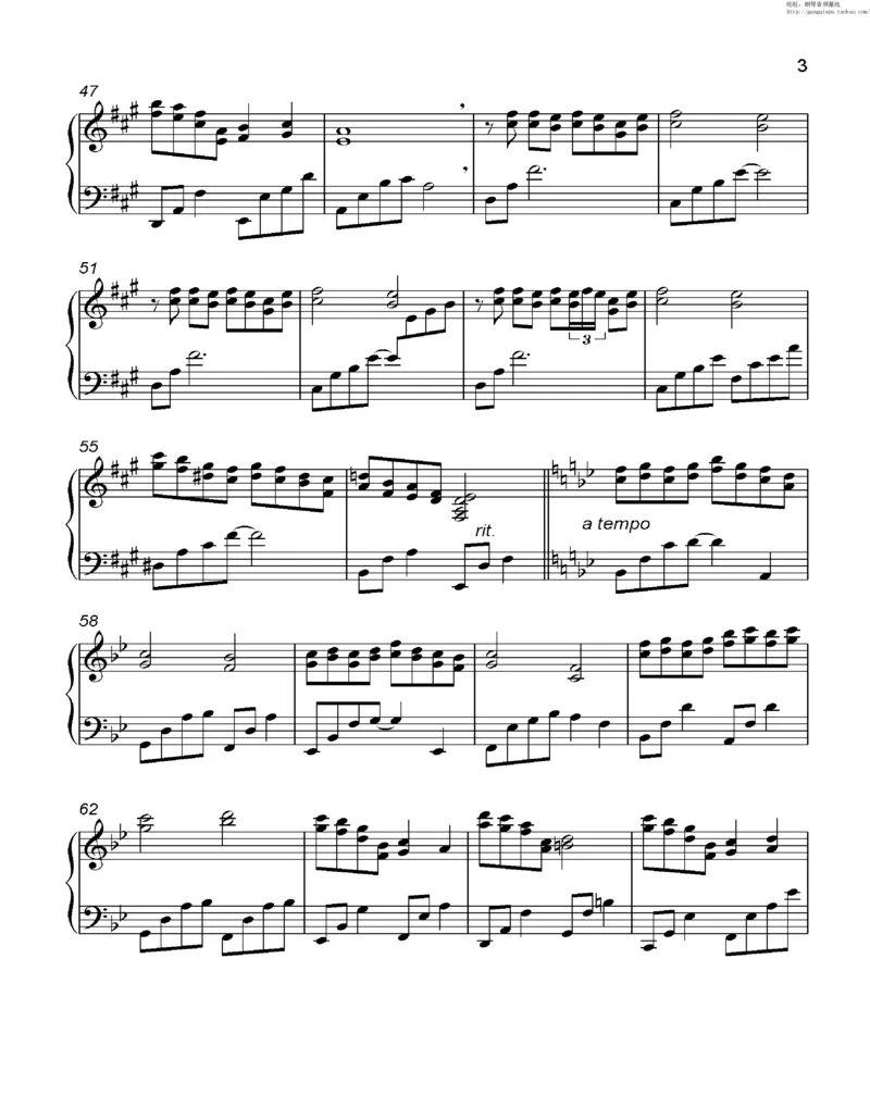 35、细雪-城之内-美莎专辑1-4（208页，共52首）_一万首著名钢琴曲谱哈农贝多芬合集视频教学电子版高清无水印可打印_3流行音乐谱_流行钢琴谱合集形式_高清PDF无水印