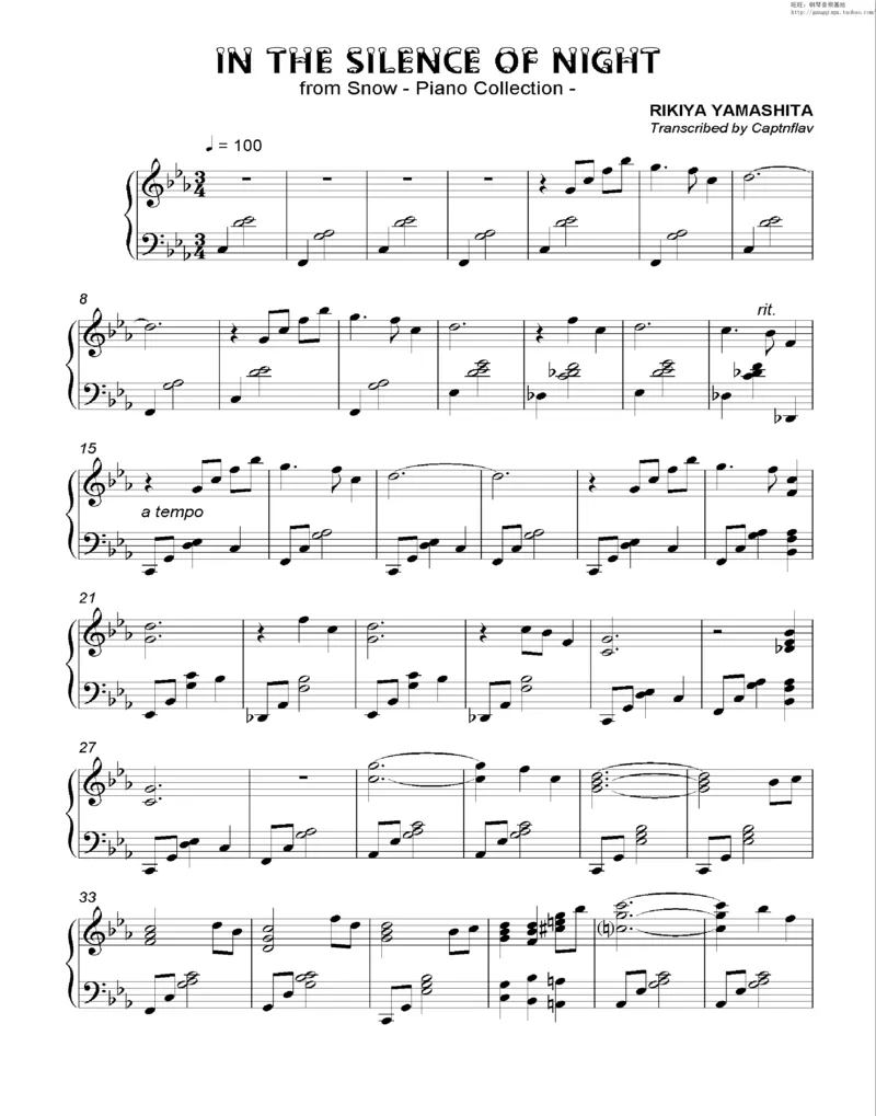 35、细雪-城之内-美莎专辑1-4（208页，共52首）_一万首著名钢琴曲谱哈农贝多芬合集视频教学电子版高清无水印可打印_3流行音乐谱_流行钢琴谱合集形式_高清PDF无水印