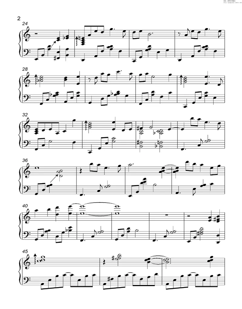 35、细雪-城之内-美莎专辑1-4（208页，共52首）_一万首著名钢琴曲谱哈农贝多芬合集视频教学电子版高清无水印可打印_3流行音乐谱_流行钢琴谱合集形式_高清PDF无水印