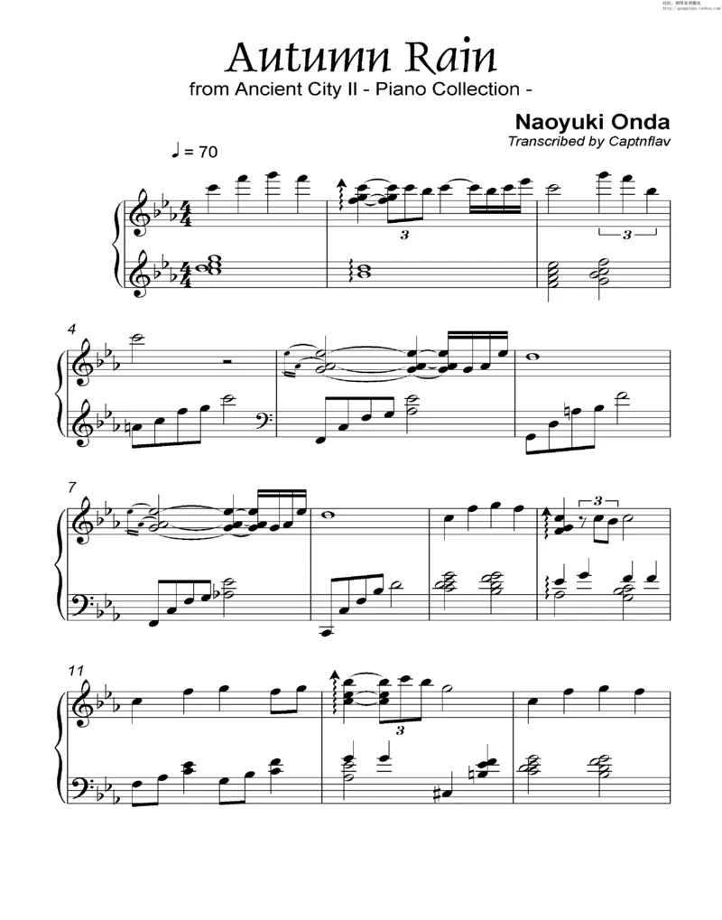 35、细雪-城之内-美莎专辑1-4（208页，共52首）_一万首著名钢琴曲谱哈农贝多芬合集视频教学电子版高清无水印可打印_3流行音乐谱_流行钢琴谱合集形式_高清PDF无水印