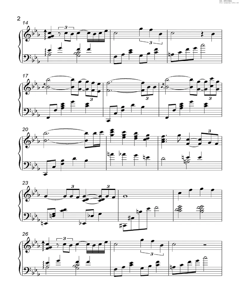 35、细雪-城之内-美莎专辑1-4（208页，共52首）_一万首著名钢琴曲谱哈农贝多芬合集视频教学电子版高清无水印可打印_3流行音乐谱_流行钢琴谱合集形式_高清PDF无水印