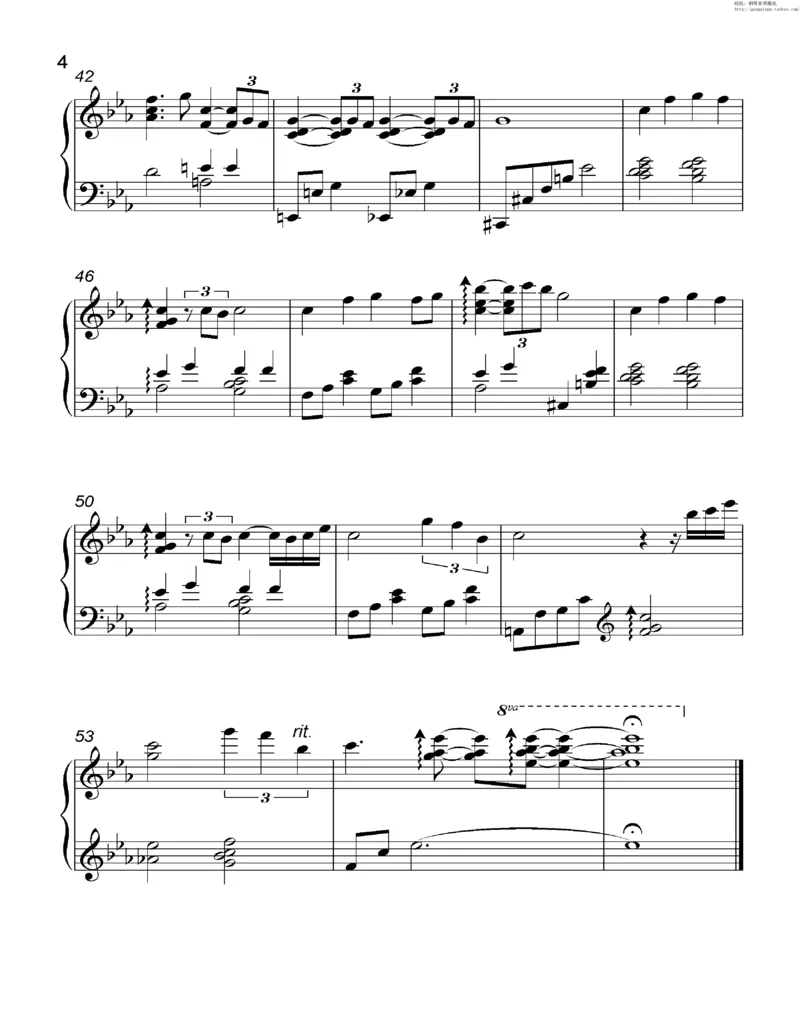 35、细雪-城之内-美莎专辑1-4（208页，共52首）_一万首著名钢琴曲谱哈农贝多芬合集视频教学电子版高清无水印可打印_3流行音乐谱_流行钢琴谱合集形式_高清PDF无水印