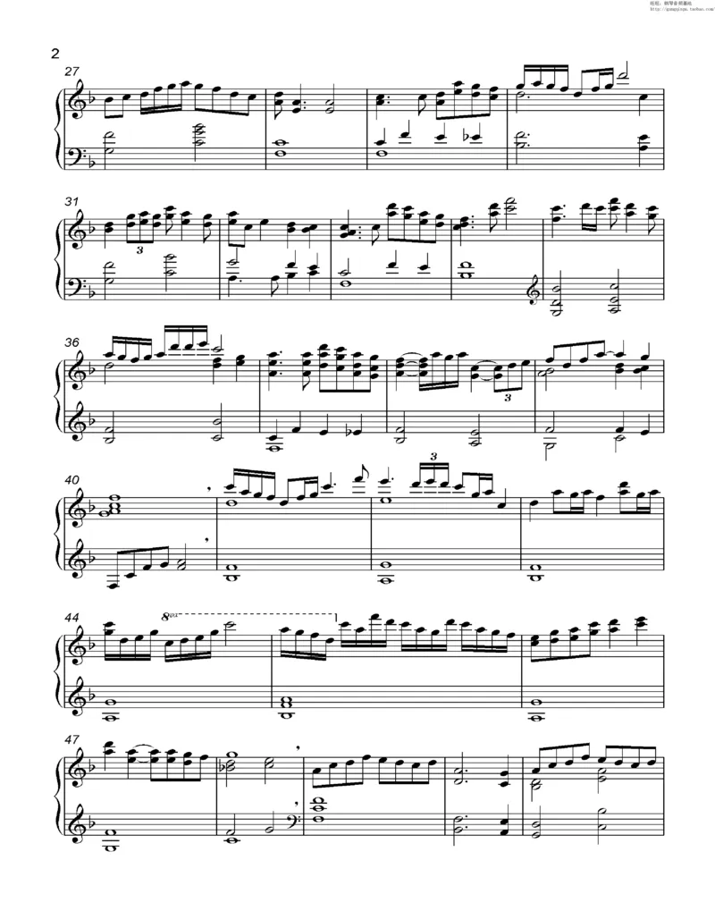 35、细雪-城之内-美莎专辑1-4（208页，共52首）_一万首著名钢琴曲谱哈农贝多芬合集视频教学电子版高清无水印可打印_3流行音乐谱_流行钢琴谱合集形式_高清PDF无水印