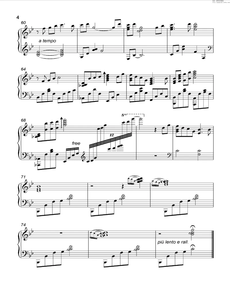 35、细雪-城之内-美莎专辑1-4（208页，共52首）_一万首著名钢琴曲谱哈农贝多芬合集视频教学电子版高清无水印可打印_3流行音乐谱_流行钢琴谱合集形式_高清PDF无水印